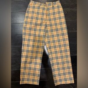 women’s burberry gold pants